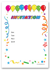 Free and printable birthday invitation templates